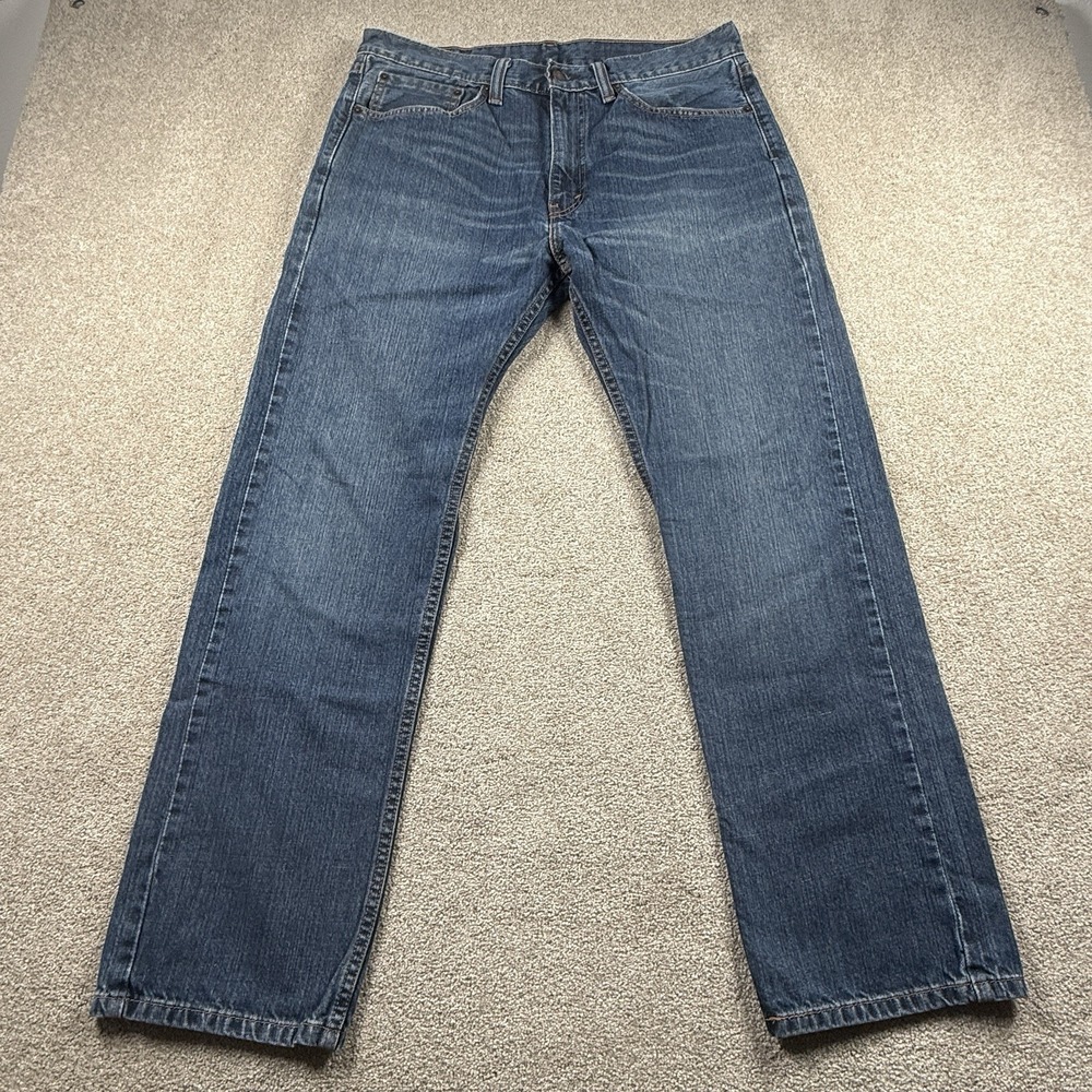 Levi's 505 Men's 34x30 Blue Jeans Straight Leg‎